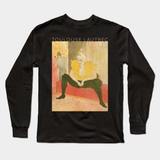 Toulouse Lautrec - The Seated Clowness (Mademoiselle Cha-u-ka-o) Long Sleeve T-Shirt